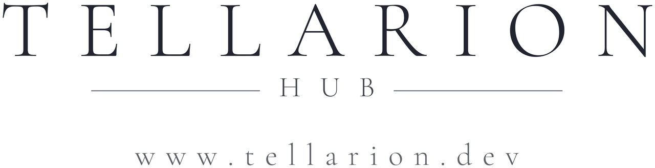 Логотип TellarionHUB, тёмный